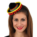 Serre-tête mini chapeau mexicain