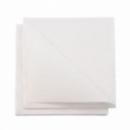 50 serviettes carrées micro gaufrée double épaisseur blanc 38 cm