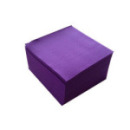 50 serviettes papier microgaufré double épaisseur violet 38 cm