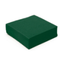 900 serviettes cocktail papier microgaufré double épaisseur vert sapin 25 cm