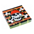 20 Serviettes en papier Pirate 33 x 33 cm