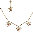 Set bijoux araignée adulte Halloween