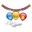 Set Joyeux anniversaire smiley