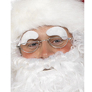 Sourcils blancs autoadhésifs Noël