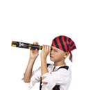 Longue vue de pirate noir 32 cm enfant