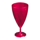 6 verres à eau design plastique rigide rose magenta 25 cl