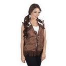 Veste western marron femme