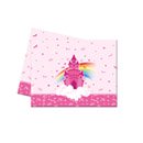 Nappe en plastique pliée Château 120 x 180 cm