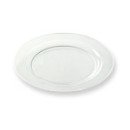 12 assiettes en plastique rigide ronde cristal PRESTIGE 19 cm