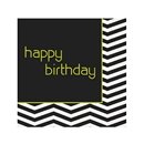 16 Serviettes en papier Anniversaire Graphique 33 x 33 cm
