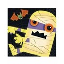 16 Serviettes en papier Halloween Petits Monstres 33 x 33 cm