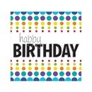 16 Serviettes en papier Happy Birthday 33 x 33 cm