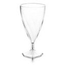 168 verres à vin design plastique rigide transparent 15 cl