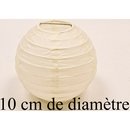 2 boules de décoration ivoire (Dia. 10 cm)