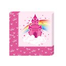 20 Serviettes 2 plis château 33 x 33 cm