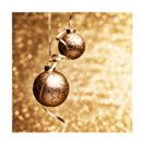 20 Serviettes en papier Boules de noël Or 33 x 33 cm