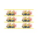 3 Bandes en sucre décoration gâteau Minion