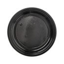 30 assiettes en plastique noir 22 cm