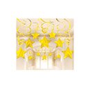 30 Décorations à suspendre étoiles or