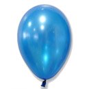 50 Ballons bleus métallisés