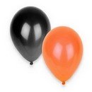 50 Ballons noirs et orange Halloween