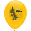 6 Ballons anniversaire Petits dinosaures 30 cm