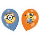 6 Ballons en latex Minions Moi moche et méchant