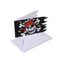 6 Cartons d\'invitation Pirate