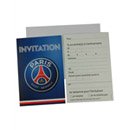 6 Cartes d'invitation + 6 enveloppes PSG