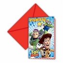6 invitations carton Toy Story Star Power ™