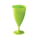 6 verres à eau design plastique rigide vert anis 25 cl