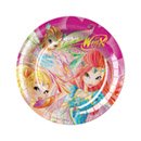 8 Assiettes en carton Winx Club 23 cm