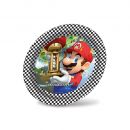 8 Assiettes carton Super Mario