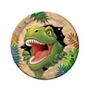8 Assiettes en carton Anniversaire Dinosaures 23 cm