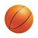8 assiettes rondes en carton Basketball