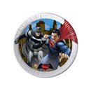 8 Assiettes en carton Batman vs Superman 23 cm