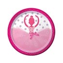 8 Assiettes en carton Danseuse Ballerine