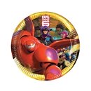 8 assiettes rondes en carton Les Nouveaux Héros™  23 cm