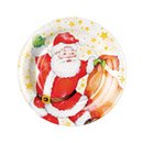 8 Assiettes en carton Père Noël 23 cm