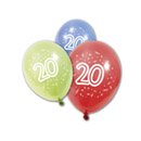 8 Ballons anniversaire 20 ans