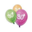 8 Ballons en latex imprimé 30 ans