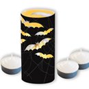 8 Photophores cartonnées Chauve-Souris Halloween