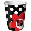 8 Gobelets carton Coccinelle