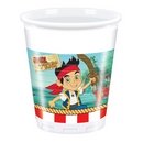 8 Gobelets en plastique Jake et les pirates™ 20 cl