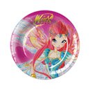 8 Petites assiettes 18 cm Winx Club