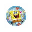 8 Petites assiettes Bob l\'éponge™ 18 cm