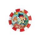 8 assiettes en carton rondes Jake et les pirates™ 20 cm