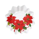 8 Petites assiettes Fleur de Noël