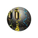 8 Petites assiettes en carton New year cotillons 18 cm