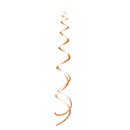8 Suspensions spirales Orange Citrouille Halloween